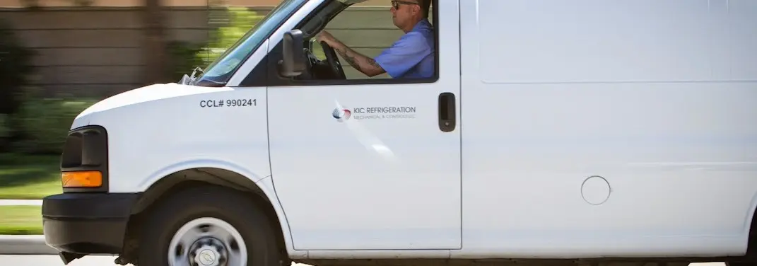 KIC Refrigeration service vehicle serving Abington area